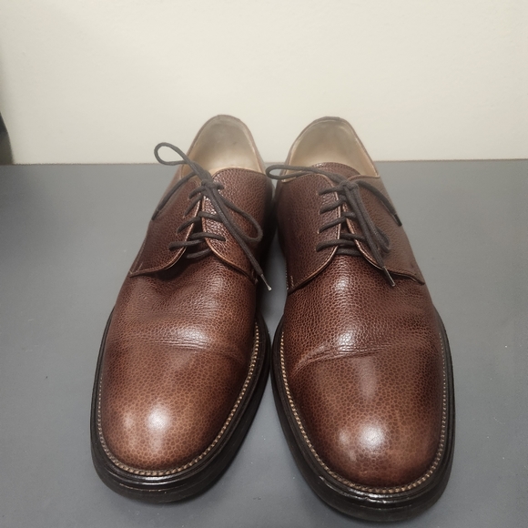 MARTIN DINGMAN - BROWN LEATHER TIE OXFORDS Shoes SIZE 9 - Picture 5 of 10